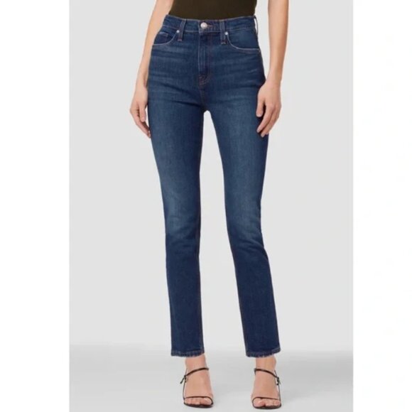 Hudson Jeans Denim - Hudson Jeans Harlow Ultra High-Rise Cigarette Ankle Jeans in Meadow sz 27